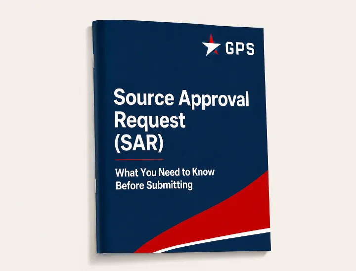 Source Approval Request guide for DLA parts cover